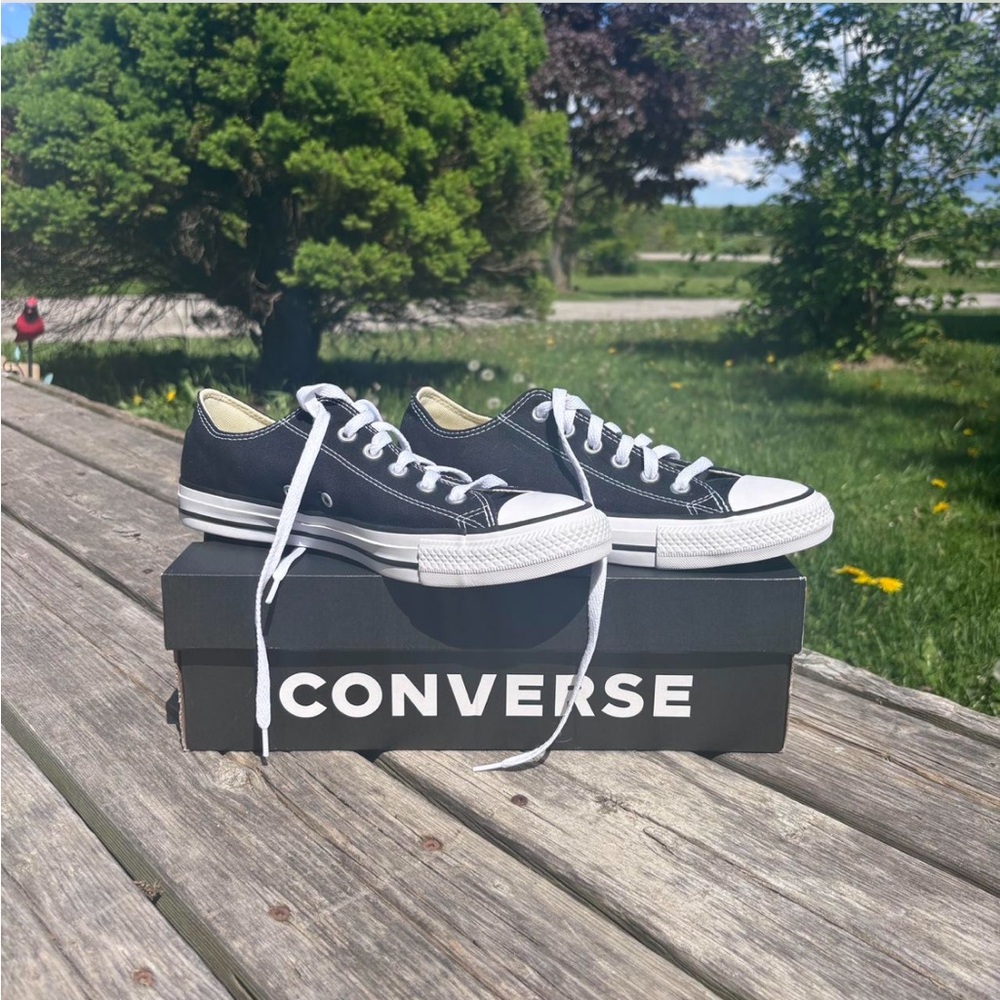 Converse Black and White All Star Ox Sneakers